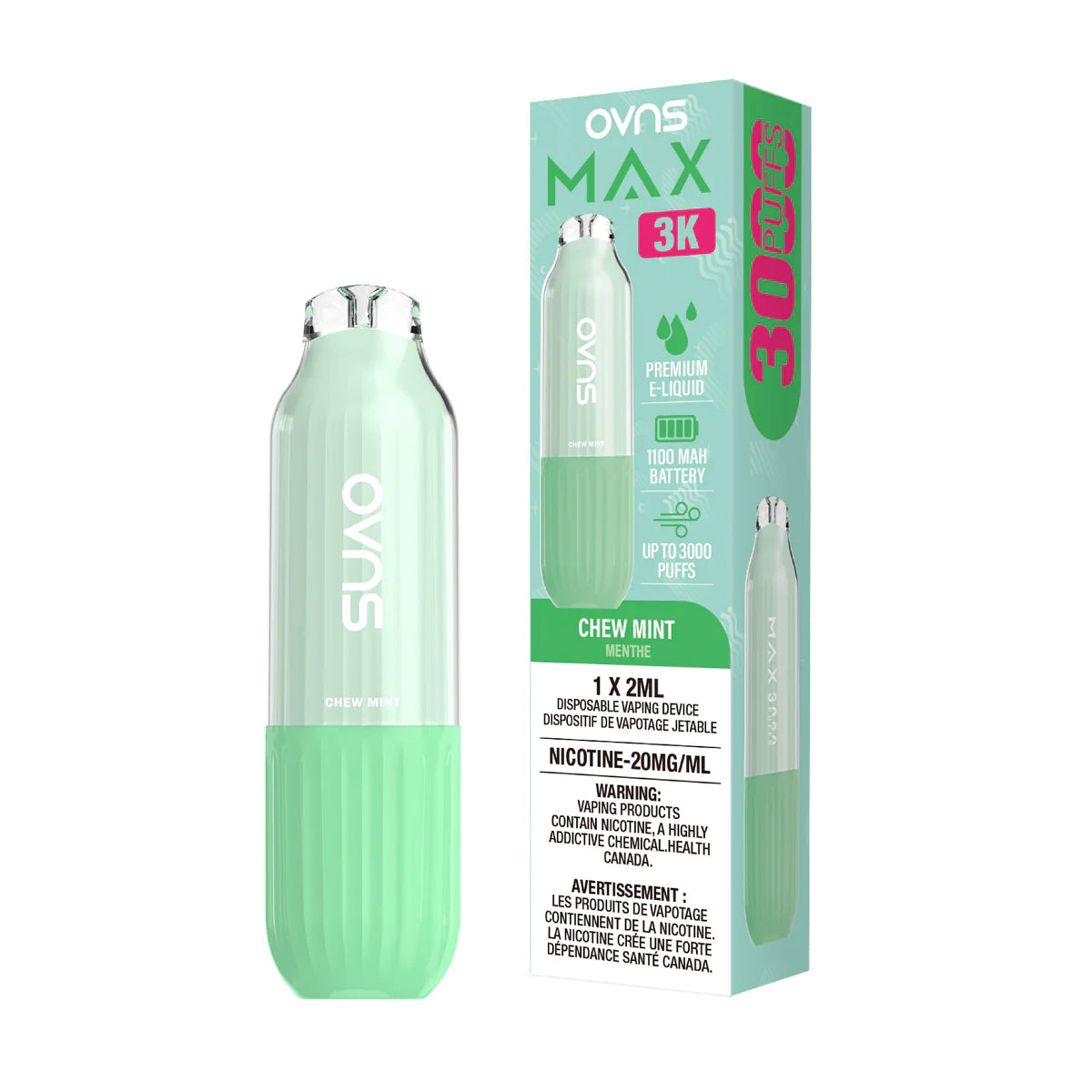 OVNS-MAX-3K_Chew_Mint Disposable Vape