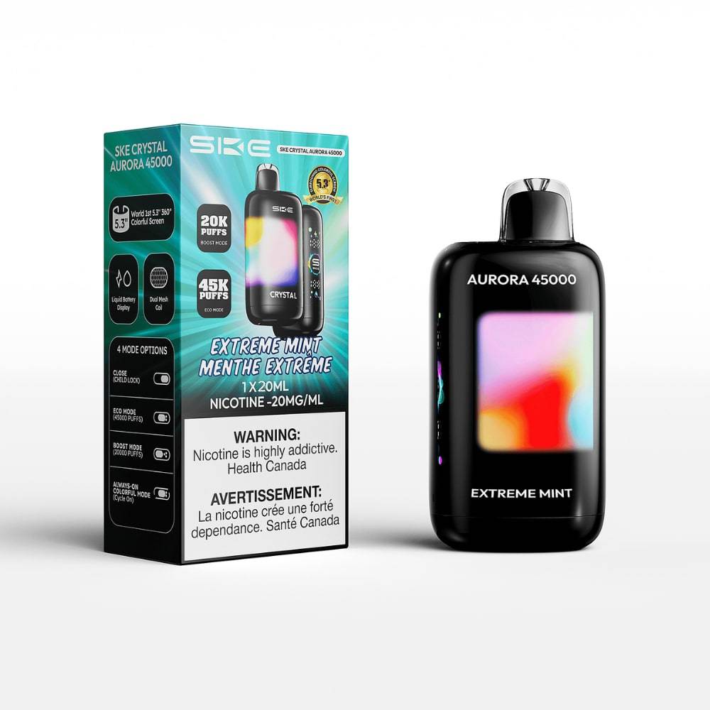 SKE Aurora 45K Vape Jetable 45 000 Bouffes & LED 360 Super Vape SKE Aurora 45K Vape Jetable 45 000 Bouffes & LED 360 Super Vape