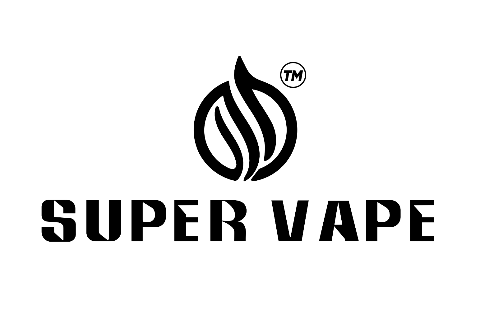 SUPER VAPE STORE LOGO BLACK2