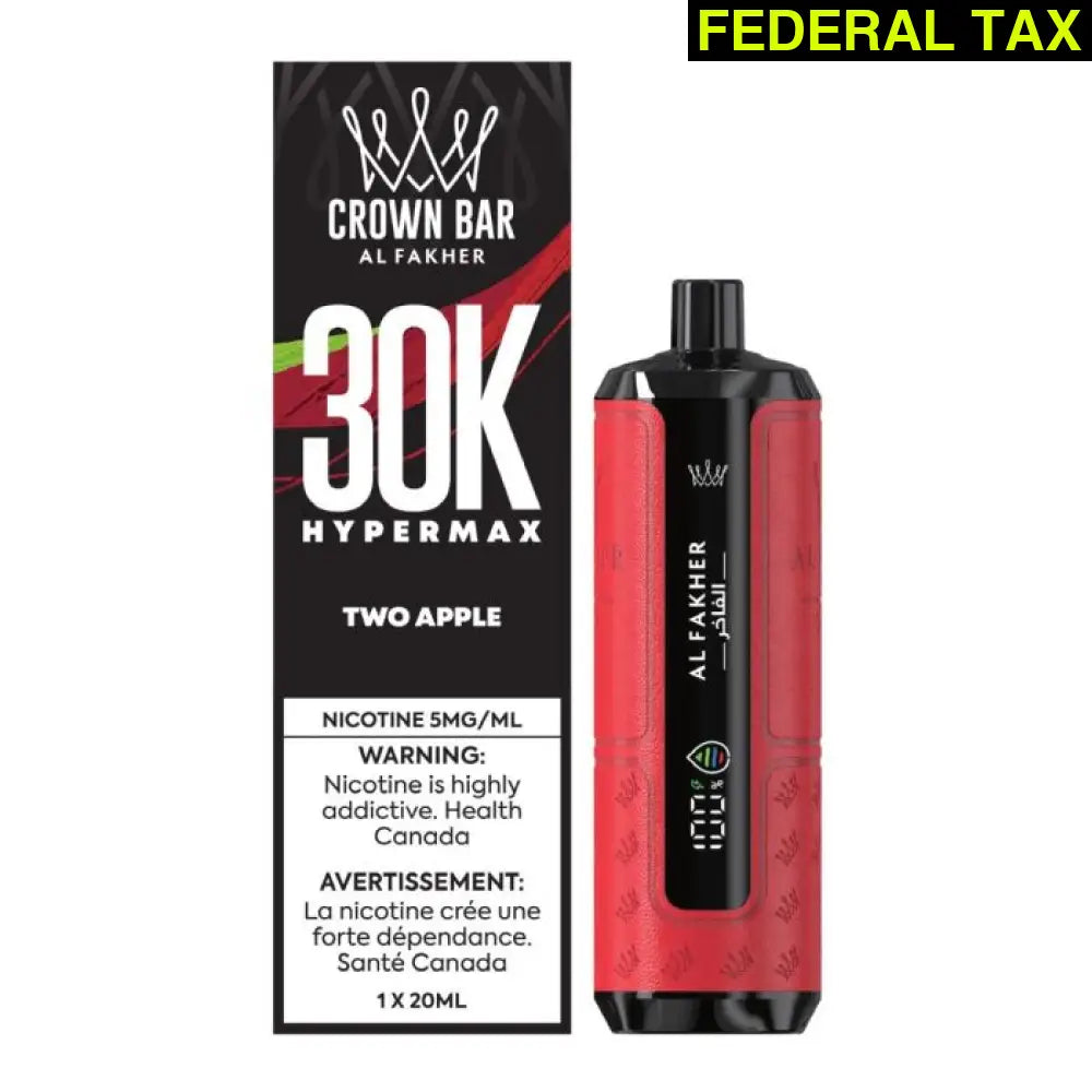 AL FAKHER CROWN BAR HYPE MAX 30K TWO APPLE