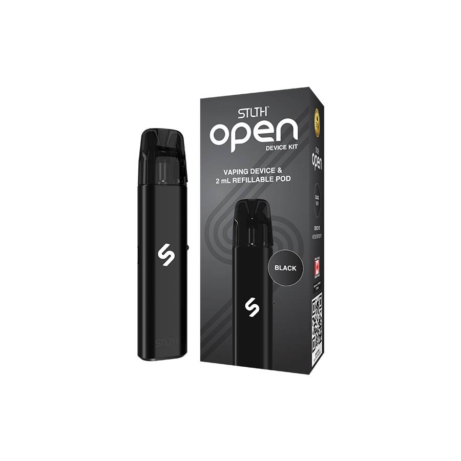 STLTH OPEN Device Kit CRC Refillable Open Pod System-black