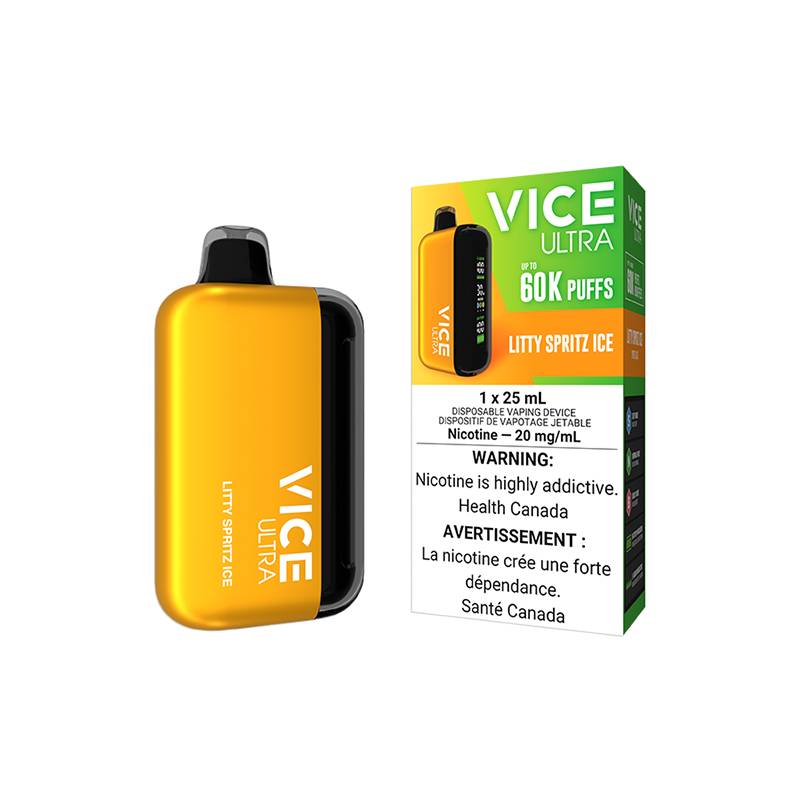 VICE Ultra 60K Vape Jetable Rechargeable Longue Dure 25 mL Super Vape VICE Ultra 60K Vape Jetable Rechargeable Longue Dure 25 mL Super Vape