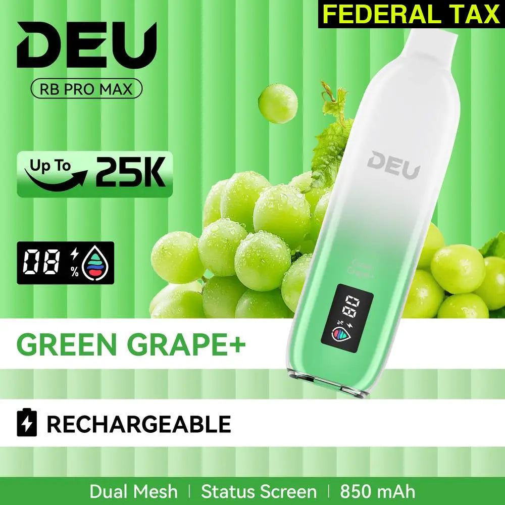 DEU RB PRO MAX + Experience the peak of taste evolution Green Grape +