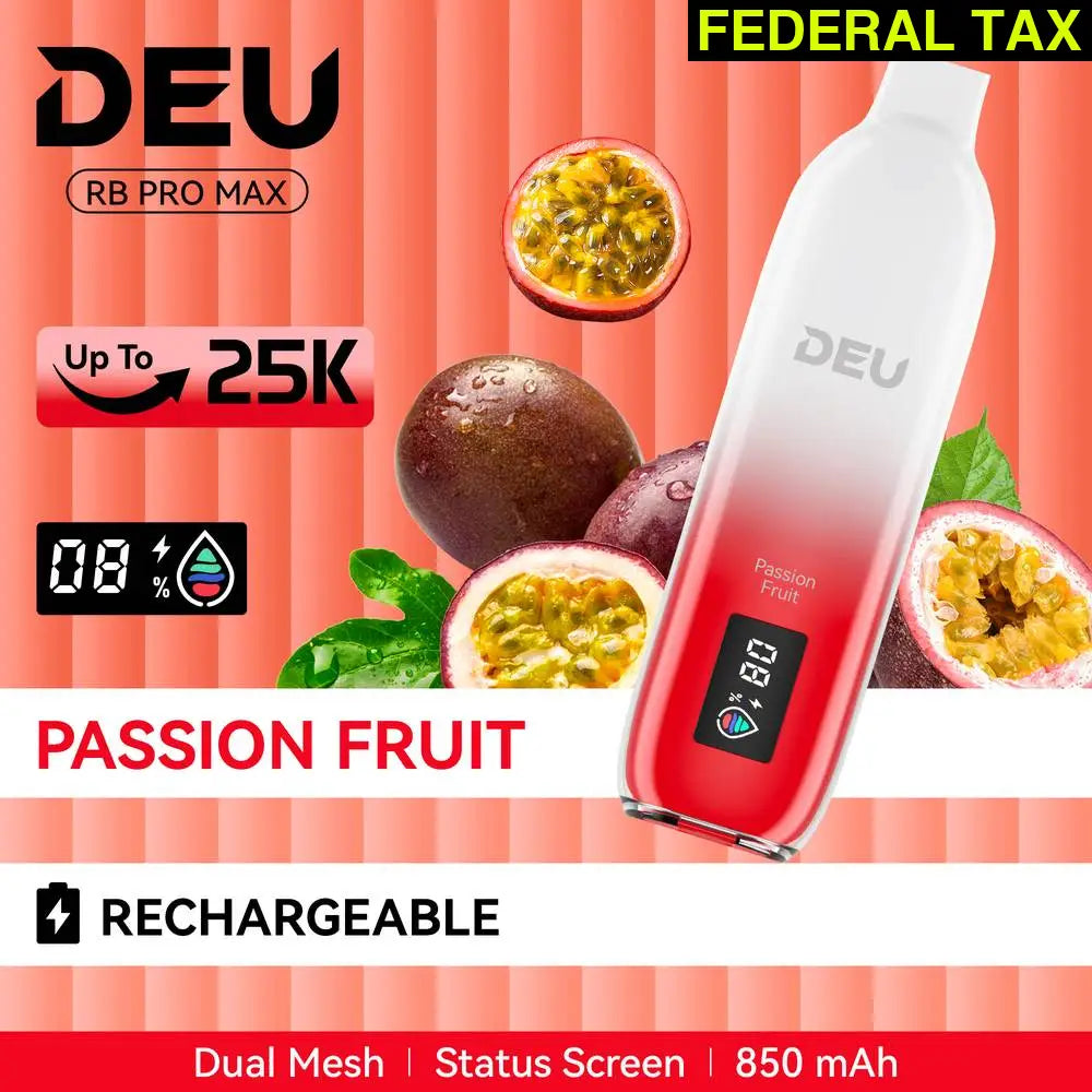DEU RB PRO MAX + Experience the peak of taste evolution Passionfruit