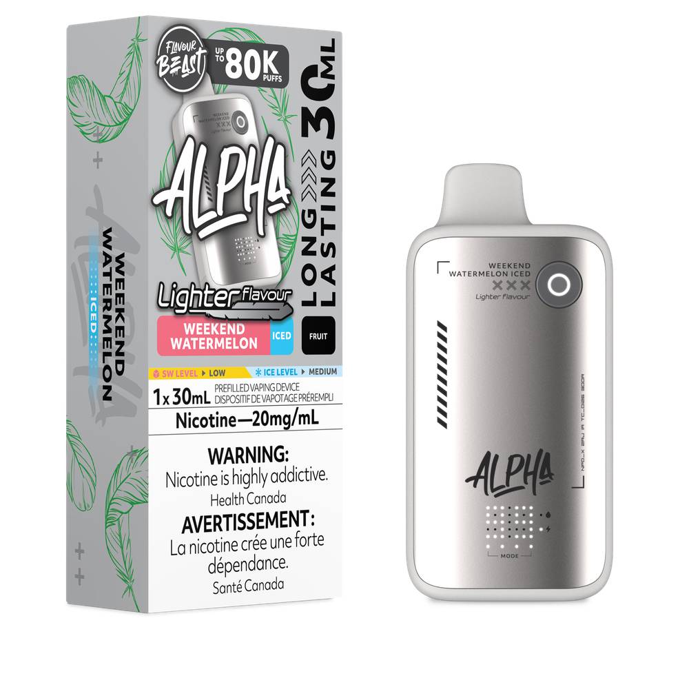 Flavour Beast Alpha L.S. 80K Disposable Vape - Weekend Watermelon Iced