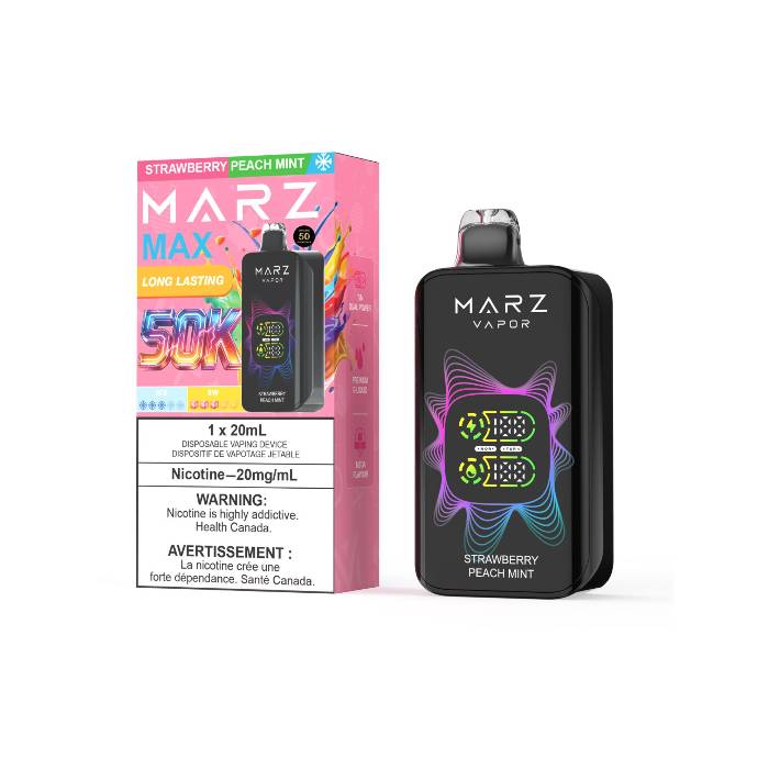 MARZ Vapor MAX 50K Disposable Vape - Strawberry Peach Mint