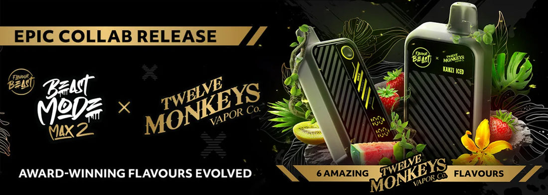 Flavour Beast Beast Mode Max 2 x Twelve Monkeys Collaboration Disposable Vape