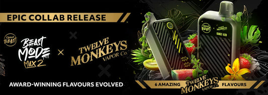 Flavour Beast Beast Mode Max 2 x Twelve Monkeys Collaboration Disposable Vape