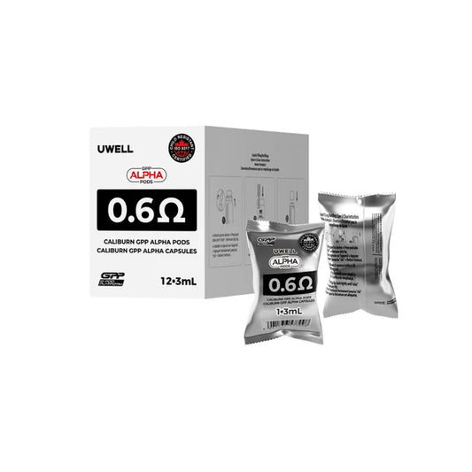 Uwell Caliburn GPP 0.6Ω 3mL replacement pod, 12packs box