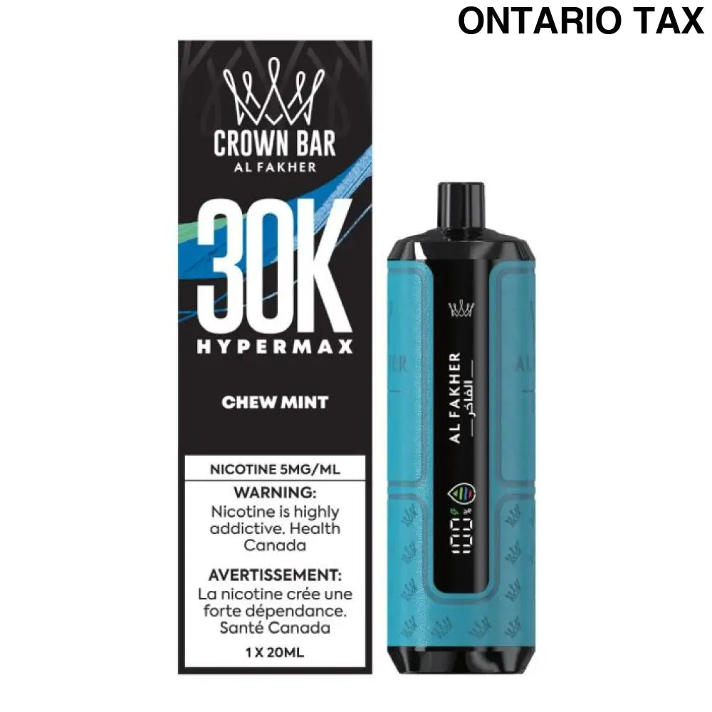 AL FAKHER CROWN BAR HYPE MAX 30K CHEW MINT