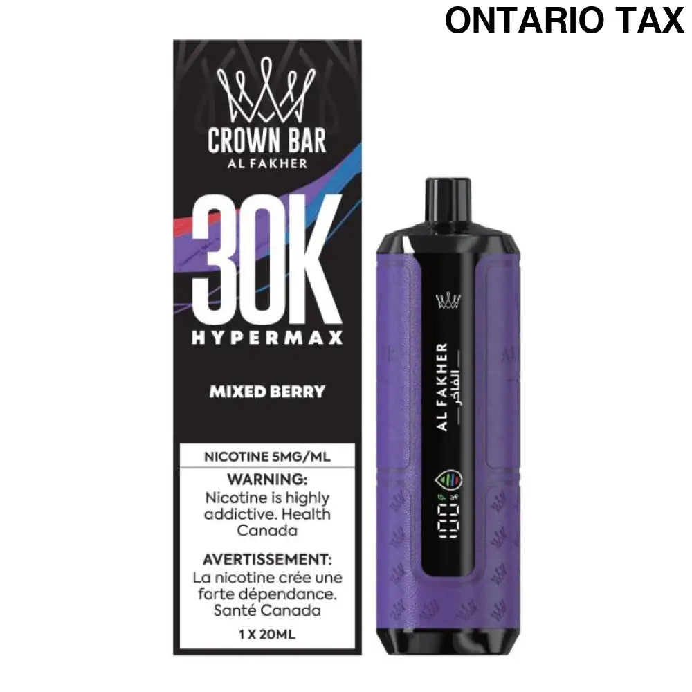 AL FAKHER CROWN BAR HYPE MAX 30K MIXED BERRY