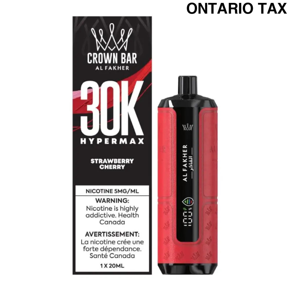 AL FAKHER CROWN BAR HYPE MAX 30K STRAWBERRY CHERRY