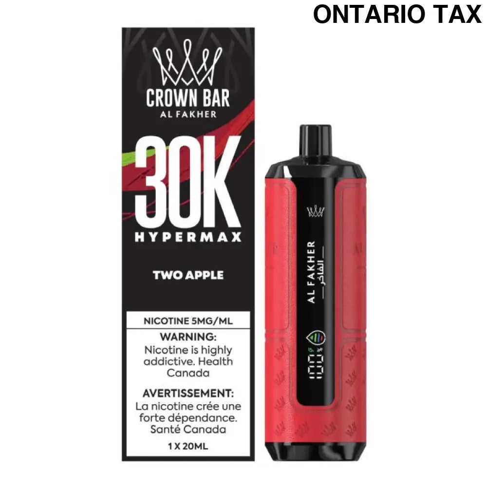 AL FAKHER CROWN BAR HYPE MAX 30K TWO APPLE