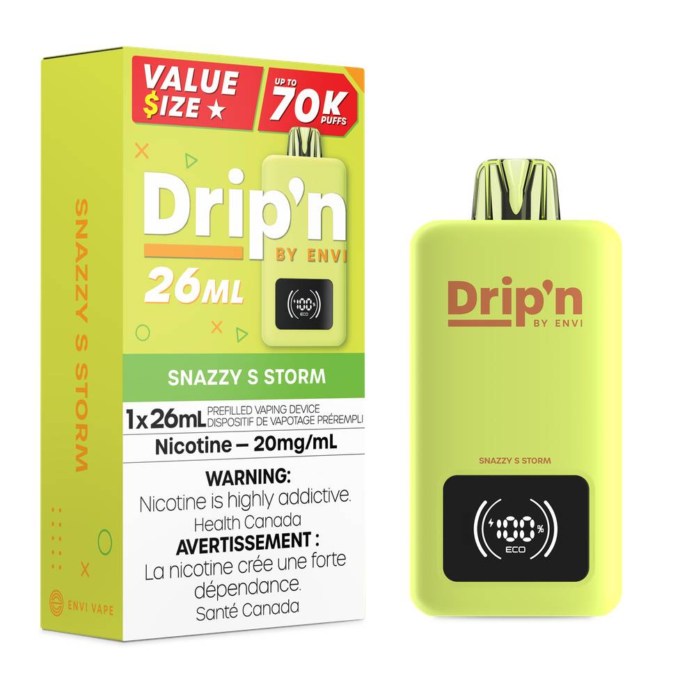 drip vape disposable Drip'n by Envi 70K Disposable Vape – 26mL, Dual Mode, 70,000 Puffs – Super Vape