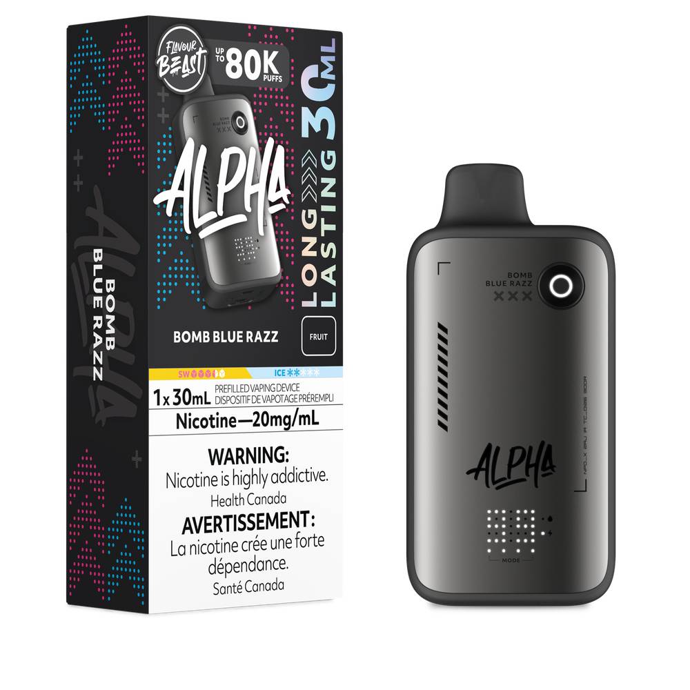 Flavour Beast Alpha 80K Disposable Vape Bomb Blue Razz