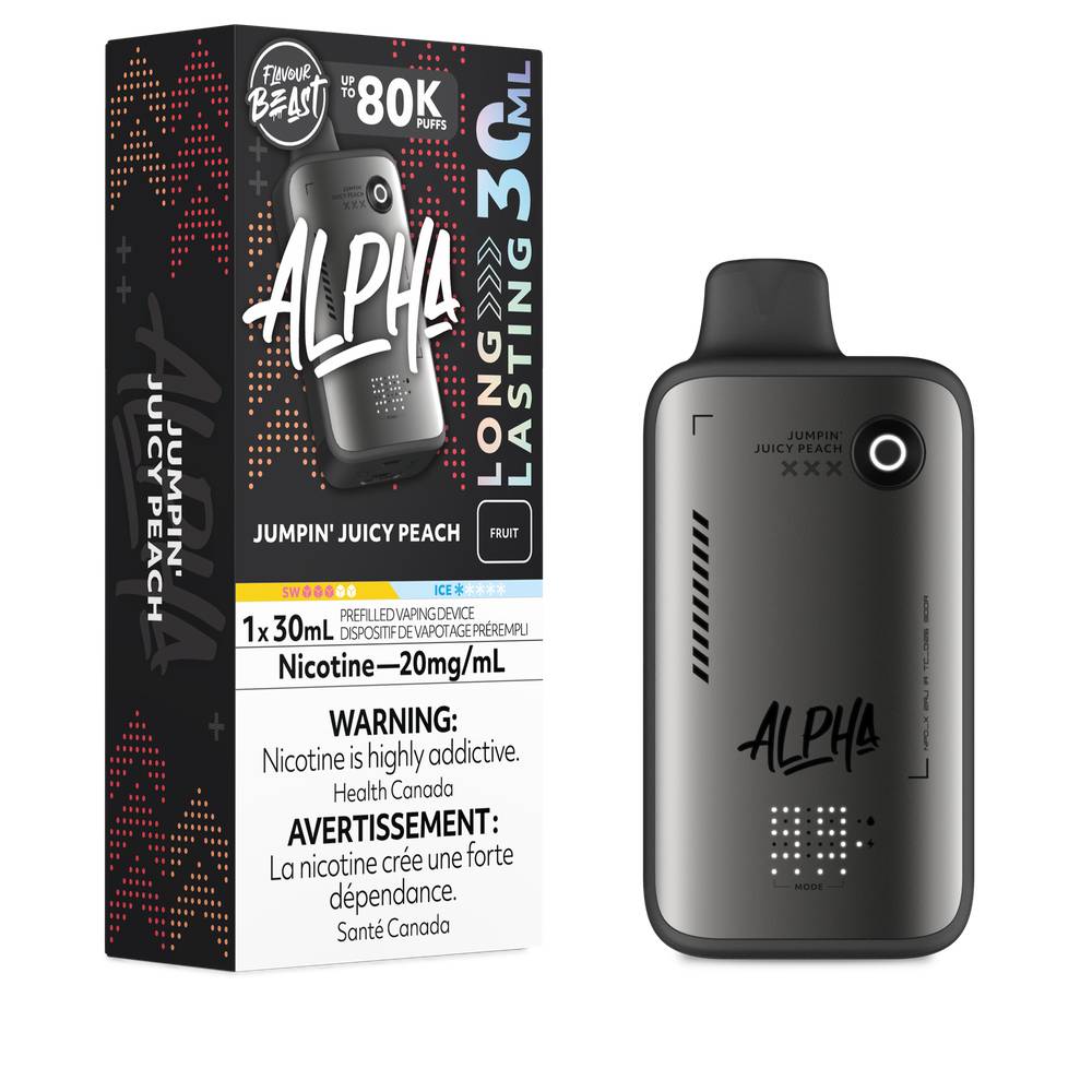 Flavour Beast Alpha 80K Disposable Vape Jumpin' Juicy Peach