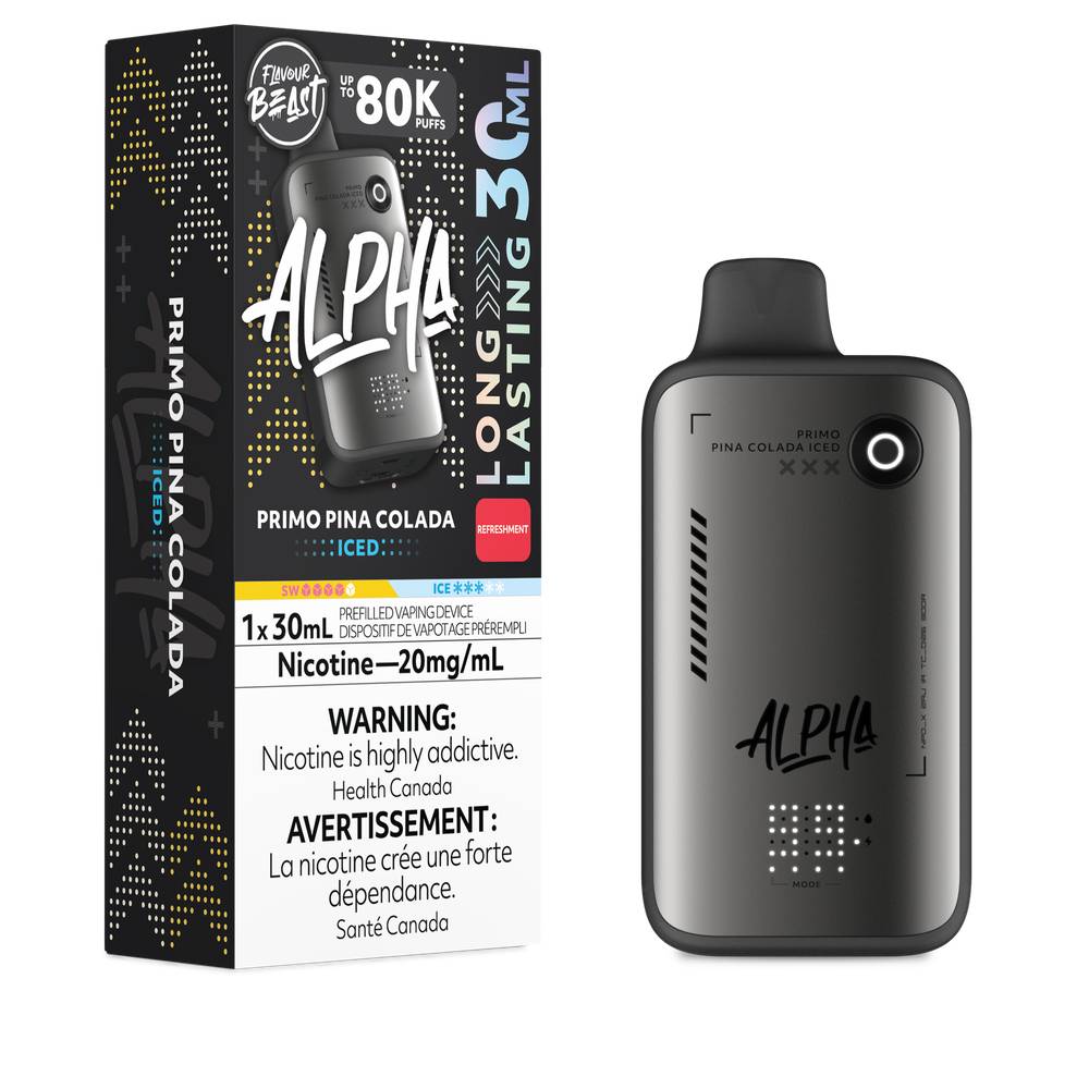 Flavour Beast Alpha 80K Disposable Vape Primo Pineapple Colada Iced