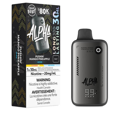 Flavour Beast Alpha 80K Disposable Vape Pushin Mango Pineapple Iced