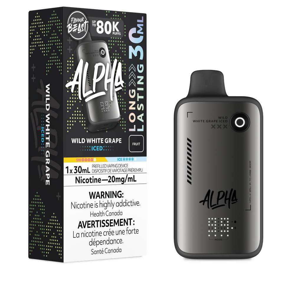 Flavour Beast Alpha 80K Disposable Vape Wild White Grape Iced