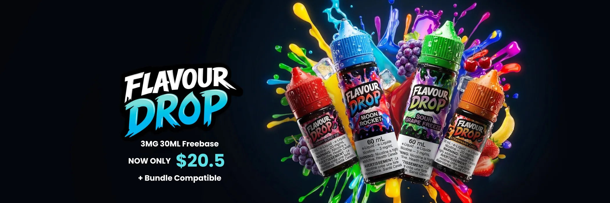 Flavour-drop-e-liquid-3mg 30ml freease cheap vape