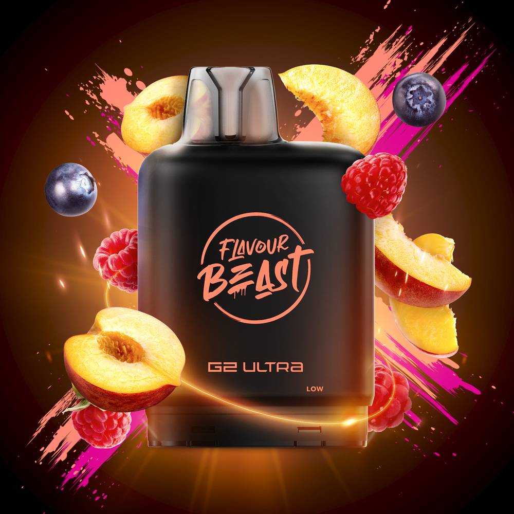 FlavourBeast_Boost-G2_LevelXPod-PackinPeachBerry