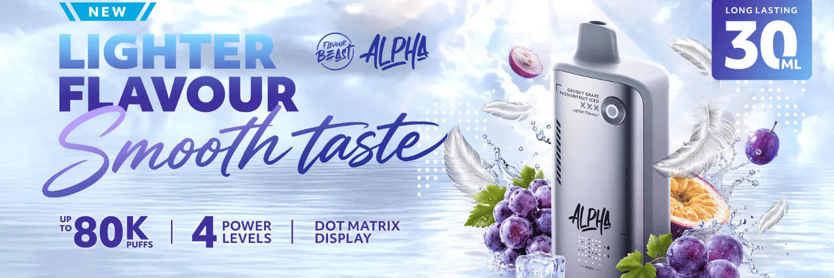 Flavour Beast Alpha L.S. 80K Disposable Vape Flavour Collection Banner