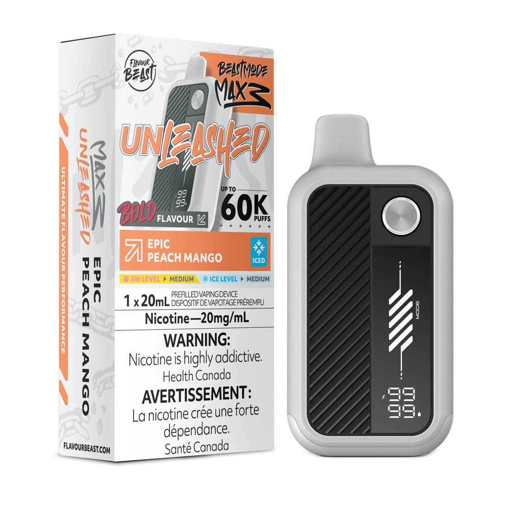 Flavour Beast UNLEASHED MAX 3 60K Disposable Vape - Epic Peach Mango