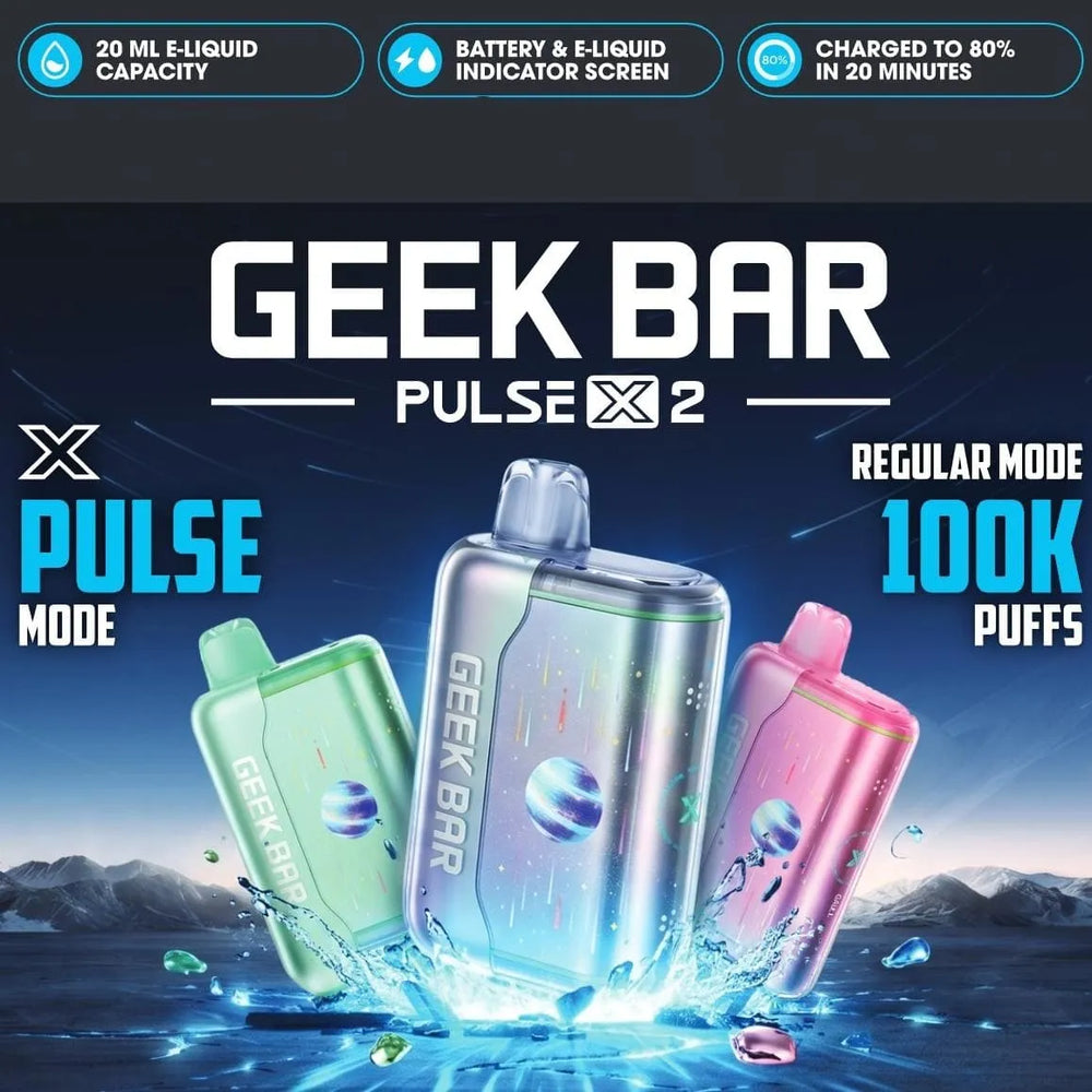 Geek Bar Pulse X 2 Disposable Vape New Banner