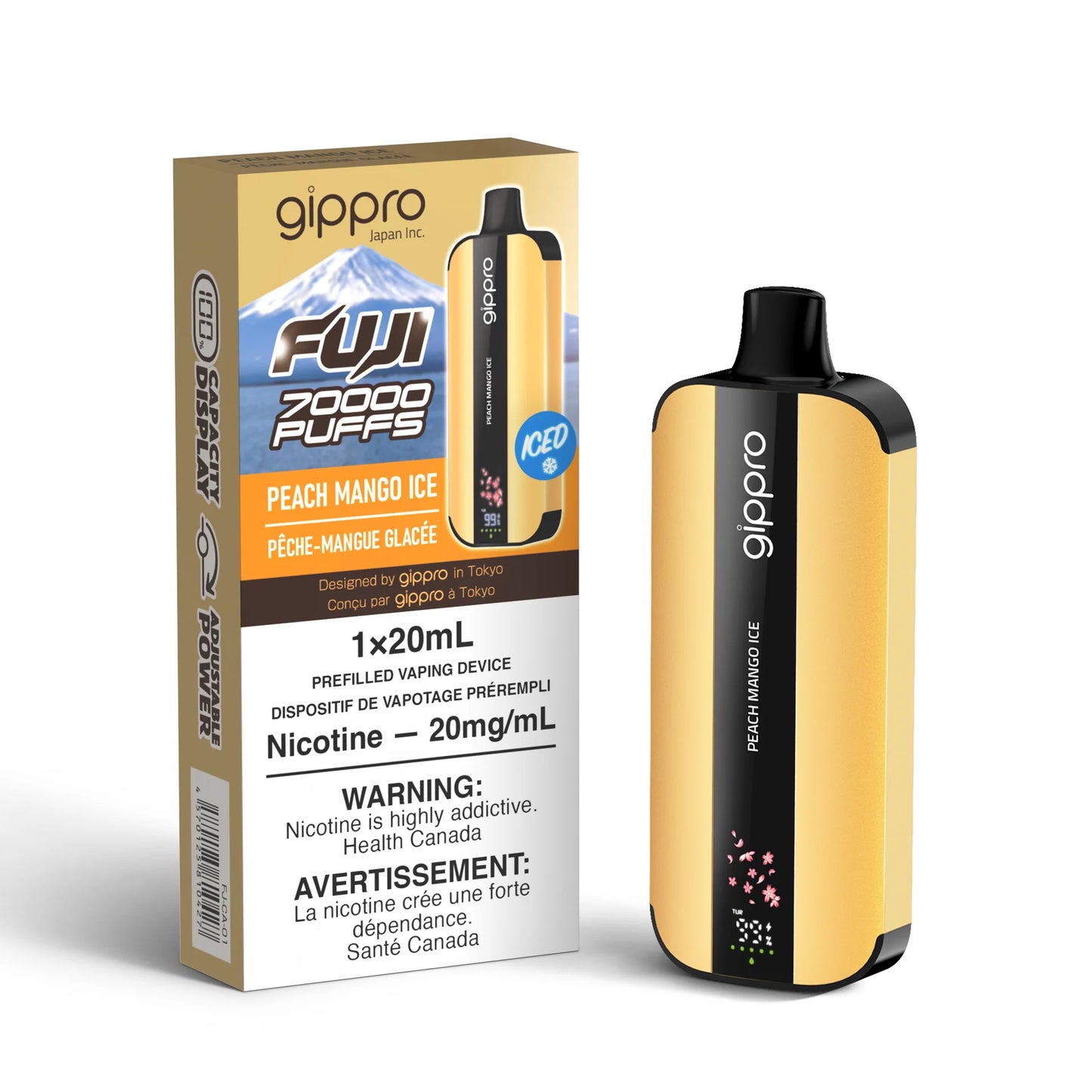 Gippro Fuji 70000 Puffs Disposable Vape at Super Vape Store-Peach_Mango_Ice