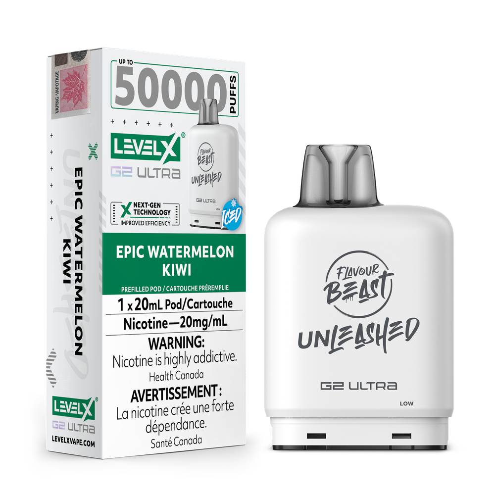 LevelX-G2-Ultra_Unleashed_POD_JUL2025-RENDER-FAM-EXS_20mg-EpicWatermelonKiwi