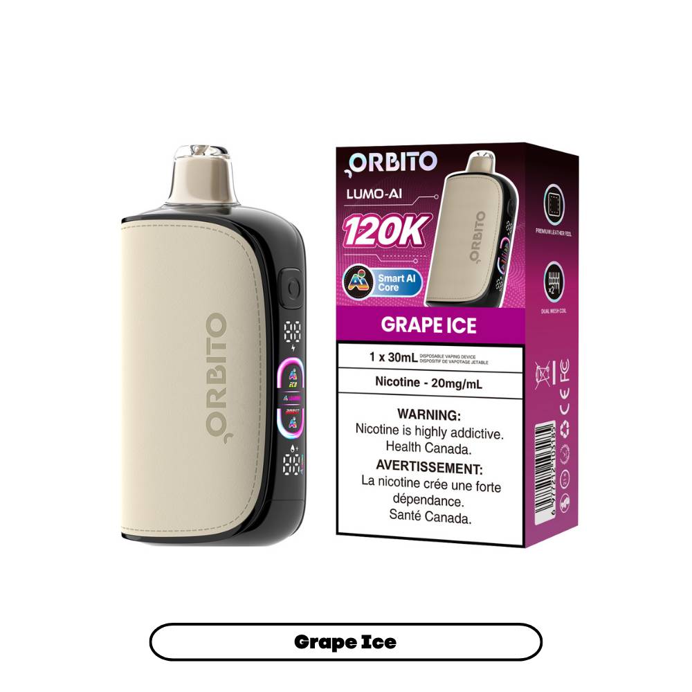 Orbito Lumo AI 120K Disposable Vape_GrapeIce