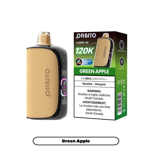 Orbito Lumo AI 120K Disposable Vape_GreenApple