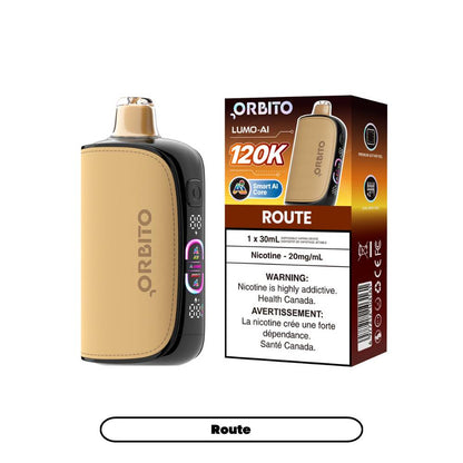 Orbito Lumo AI 120K Disposable Vape Route