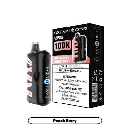 OXBAR Rocky Vapor G100K Disposable Vape Peach Berry
