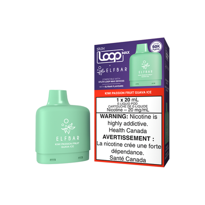 STLTH-LOOP-MAX-X-ELFBAR-POD-PACK-KIWI-PASSION-FRUIT-GUAVA-ICE