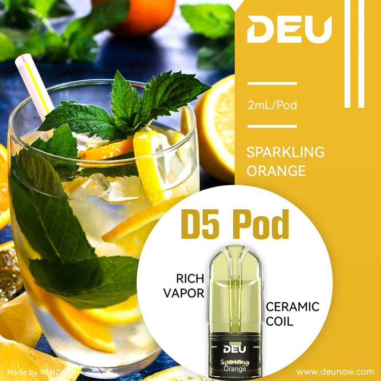 DEU D5 Icy Vape Pods Compatible Relx