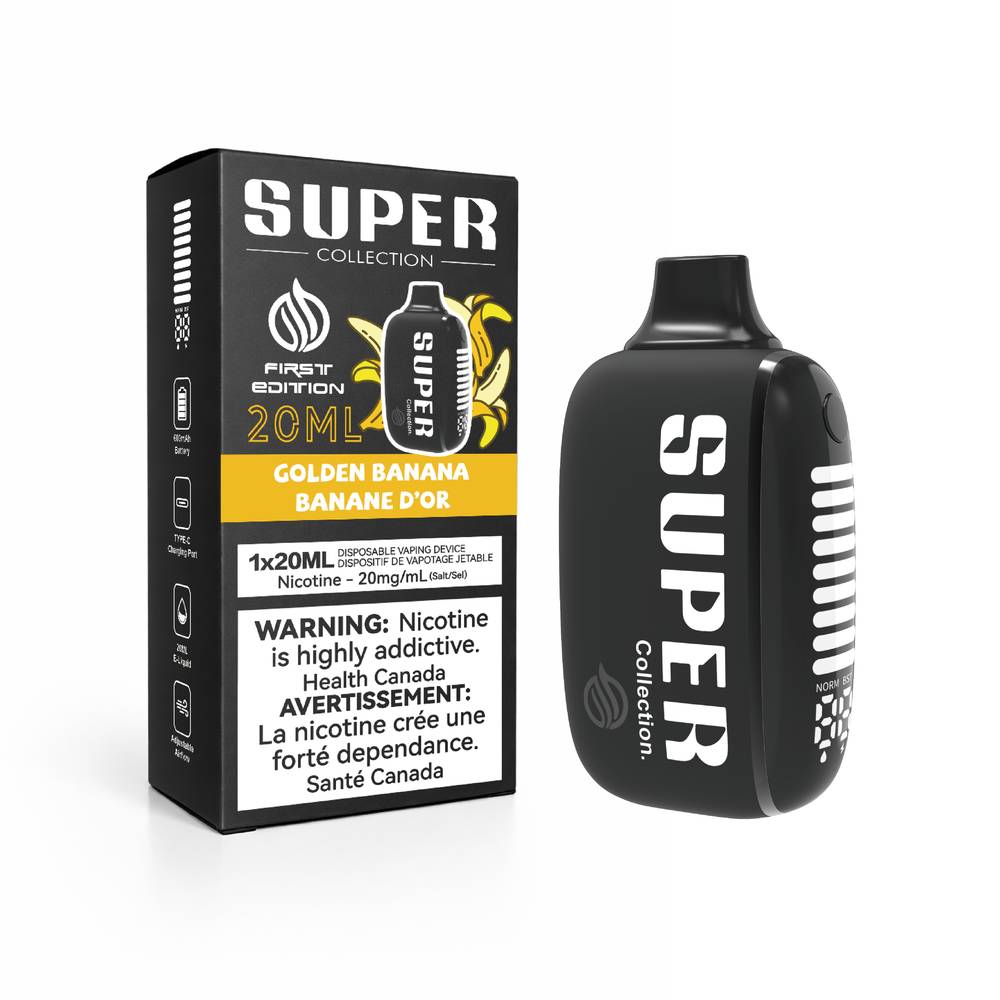 Super Collection S20 Vape Jetable 20 000 Bouffes, 20 mL Super Vape Super Collection S20 Vape Jetable 20 000 Bouffes, 20 mL Super Vape
