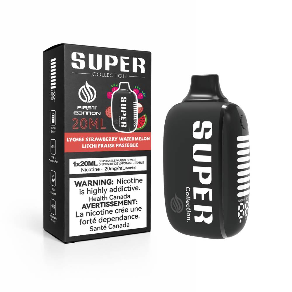 Supercollections20disposablevape_lychee strawberry watermelon