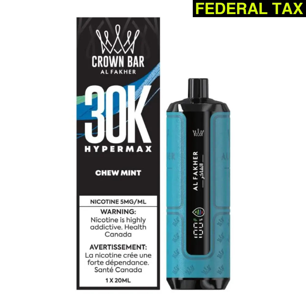 AL FAKHER CROWN BAR HYPE MAX 30K CHEW MINT