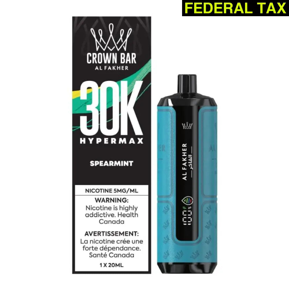 AL FAKHER CROWN BAR HYPE MAX 30K SPEARMINT