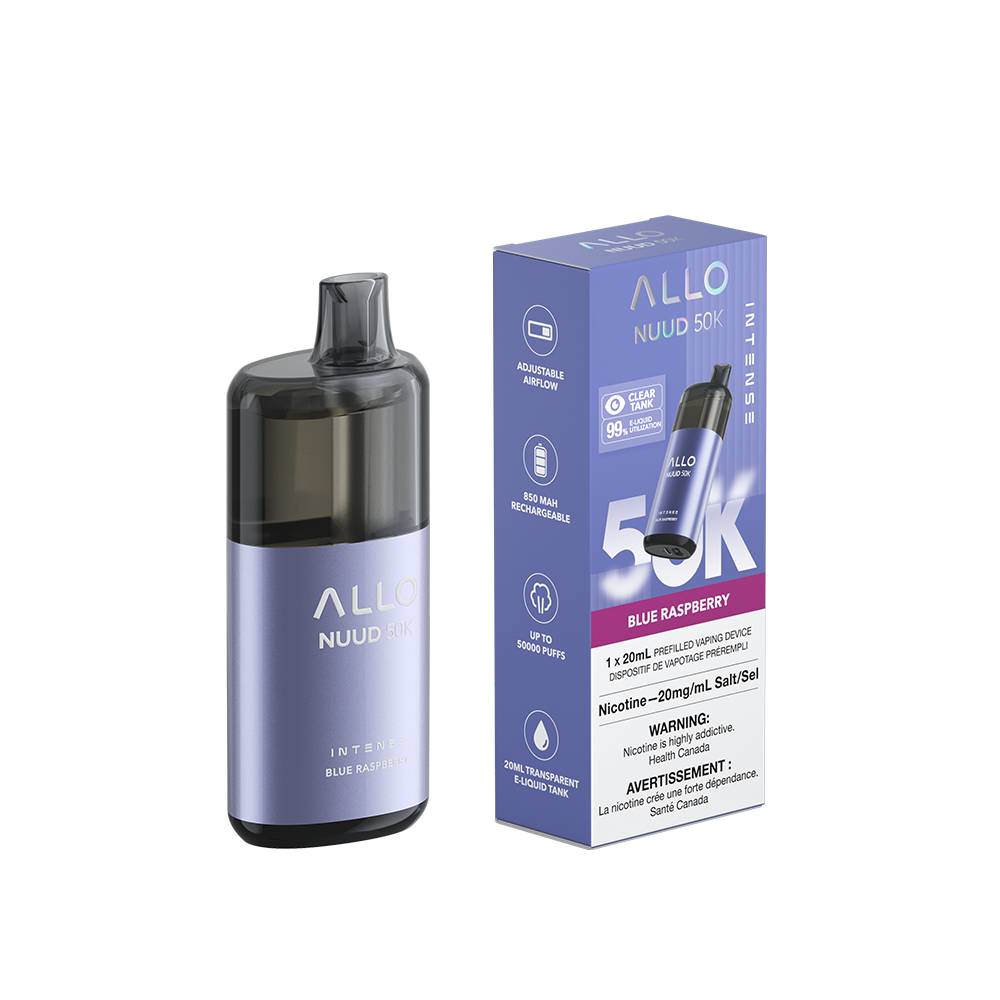Vape jetable Allo NUUD 50K 50 000 bouffes, 20 saveurs, longue dure Super Vape Vape jetable Allo NUUD 50K 50 000 bouffes, 20 saveurs, longue dure Super Vape