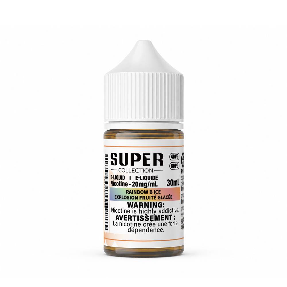 Super Collection Salt Nicotine E-Liquid 30mL - Rainbow B Ice