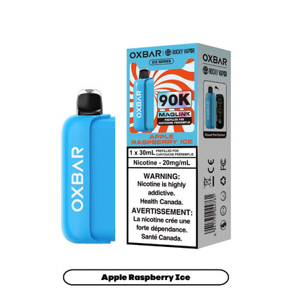 Rocky Vapor Oxbar Maglink 90K Prefilled Pod - Apple Raspberry Ice