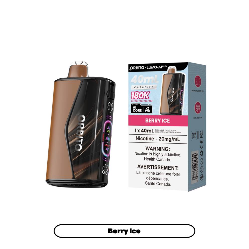 ORBITO LUMO AI PRO+ 180K Disposable Vape - Berry Ice