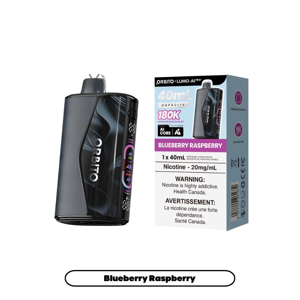 ORBITO LUMO AI PRO+ 180K Disposable Vape - Blueberry Raspberry