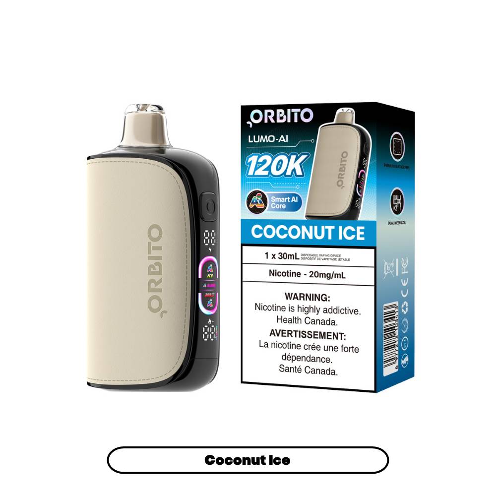 Orbito Lumo AI 120K Disposable Vape Coconut Ice