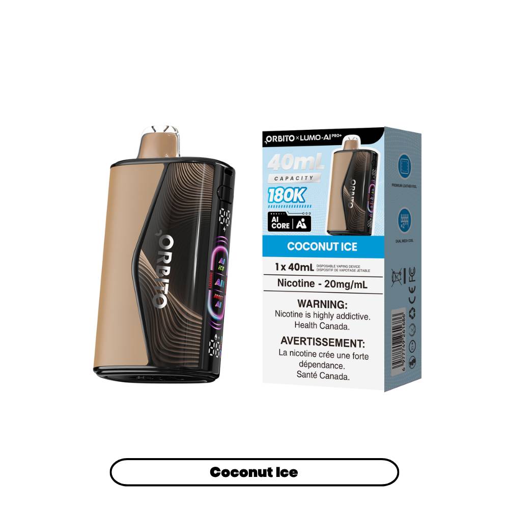 ORBITO LUMO AI PRO+ 180K Disposable Vape - Coconut Ice
