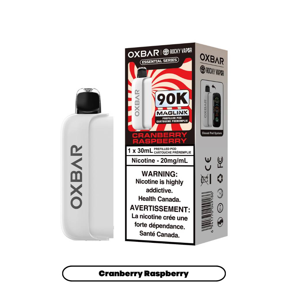 Rocky Vapor Oxbar Maglink 90K Prefilled Pod - Cranberry Raspberry