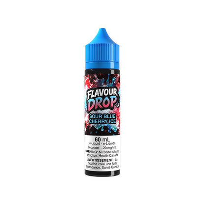 FLAVOUR DROP 20MG 60ML Nicotine Salt E-Liquid Sour Blue Cherry Ice