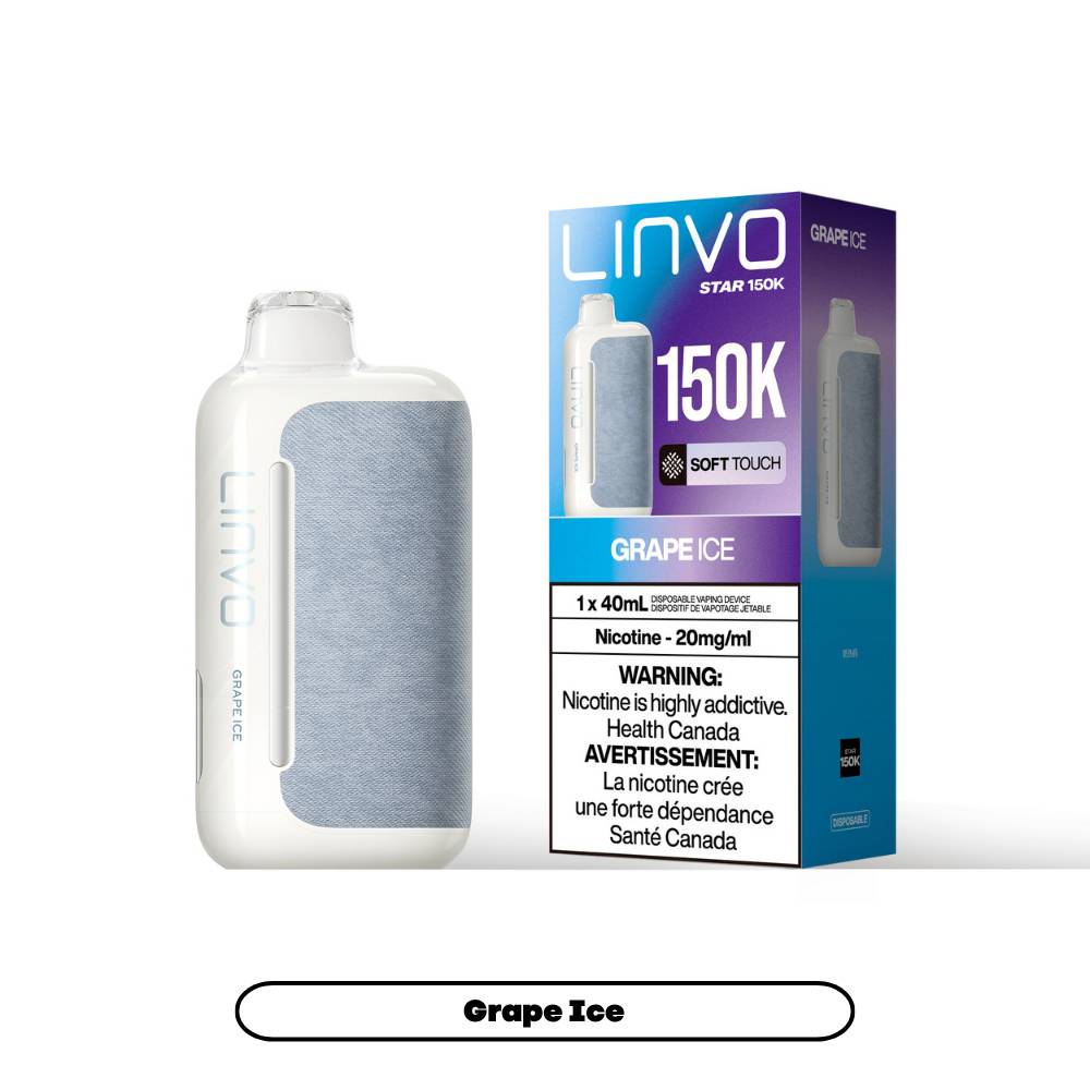 LINVO STAR 150K Disposable Vape - Grape Ice